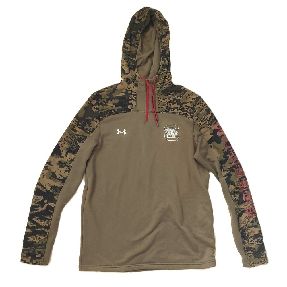 Under Armour South Carolina Gamecocks Camo Freedom Hoodie Mens Small